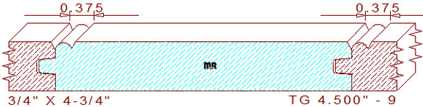 Tongue & Groove 4-1/2" - 9