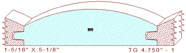 Tongue & Groove 4-3/4" - 1 Tongue & Groove 4-3/4" - 1