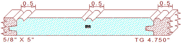 Tongue & Groove 4-3/4"