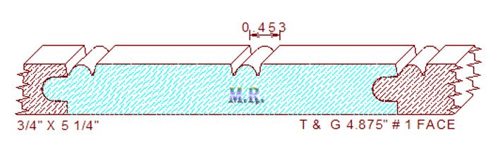 Tongue & Groove 4-7/8" - 1