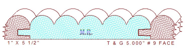Tongue & Groove 5" - 9