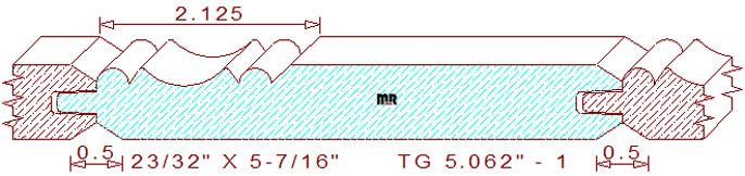 WP-2 Tongue & Groove 5-1/16" - 1 WP-2 Tongue & Groove 5-1/16" - 1
