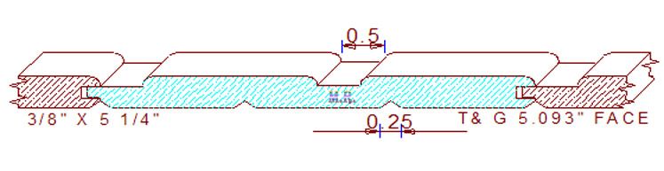 Tongue & Groove 5-3/32"