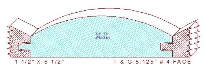 Tongue & Groove 5-1/8" - 4 Tongue & Groove 5-1/8" - 4