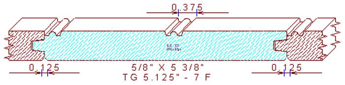 Tongue & Groove 5-1/8" - 7 Tongue & Groove 5-1/8" - 7