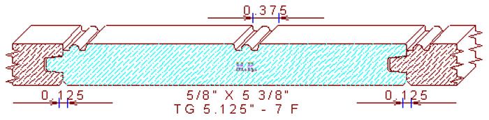 Tongue & Groove 5-1/8" - 7