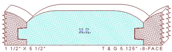 Tongue & Groove 5-1/8" - 8