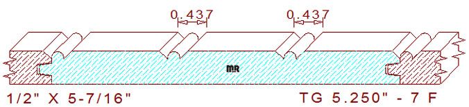 Tongue & Groove 5-1/4" - 7 Tongue & Groove 5-1/4" - 7