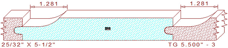 Tongue & Groove 5-1/2" - 3 Tongue & Groove 5-1/2" - 3