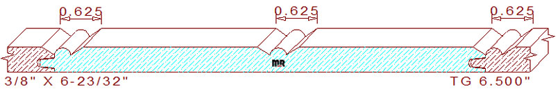 Tongue & Groove 6-1/2" Tongue & Groove 6-1/2"