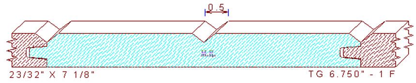 Tongue & Groove 6-3/4" - 1 Tongue & Groove 6-3/4" - 1