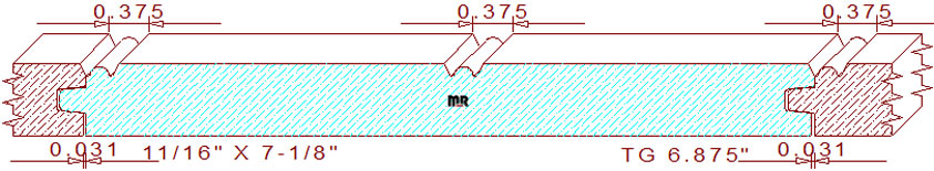 Tongue & Groove 6-7/8"