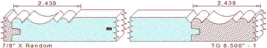 Tongue & Groove 8-1/2" - 1