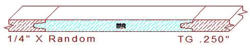 Tongue & Groove 1/4" Tongue & Groove 1/4"