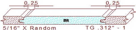 Tongue & Groove 5/16" - 1