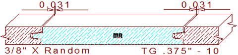 Tongue & Groove 3/8" - 10