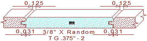 Tongue & Groove 3/8" - 2 Tongue & Groove 3/8" - 2