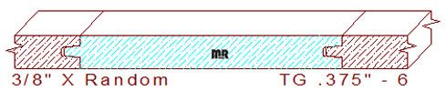 Tongue & Groove 3/8" - 6 Tongue & Groove 3/8" - 6