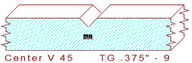 Tongue & Groove 3/8" - 9 Tongue & Groove 3/8" - 9