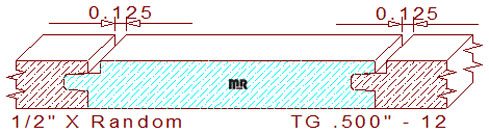 Tongue & Groove 1/2" - 12 Tongue & Groove 1/2" - 12