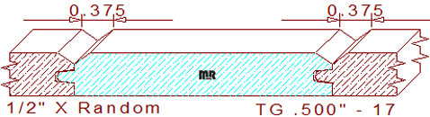 Tongue & Groove 1/2" - 17