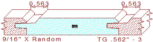 Tongue & Groove 9/16" - 3