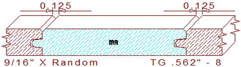 Tongue & Groove 9/16" - 8