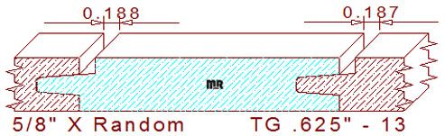 Tongue & Groove 5/8" - 13