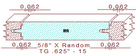 Tongue & Groove 5/8" - 15