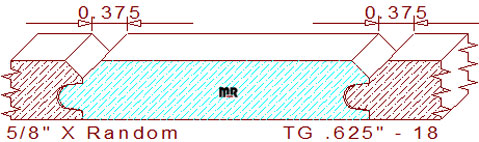 Tongue & Groove 5/8" - 18