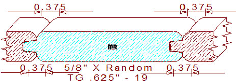 Tongue & Groove 5/8" - 19