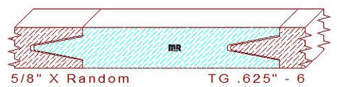 Tongue & Groove 5/8" - 6 Tongue & Groove 5/8" - 6
