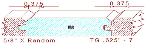 Tongue & Groove 5/8" - 7 Tongue & Groove 5/8" - 7