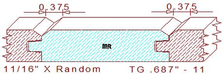 Tongue & Groove 11/16" - 11