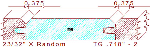 Tongue & Groove 23/32" - 2 Tongue & Groove 23/32" - 2