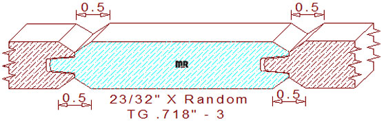 WP 4 Tongue & Groove 23/32" - 3