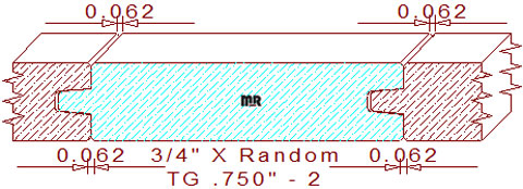 Tongue & Groove 3/4" - 2 Tongue & Groove 3/4" - 2
