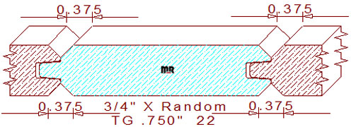 Tongue & Groove 3/4" - 22 Tongue & Groove 3/4" - 22