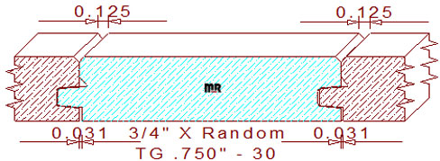 Tongue & Groove 3/4" - 30
