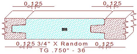 Tongue & Groove 3/4" - 36