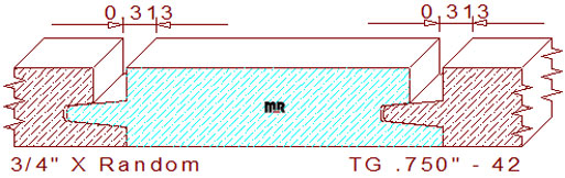 Tongue & Groove 3/4" - 42