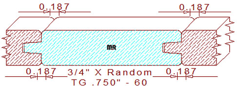 Tongue & Groove 3/4" - 60