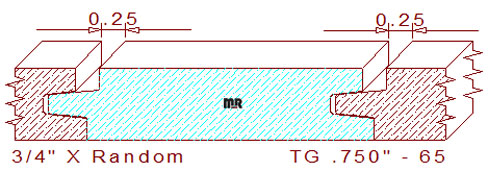 Tongue & Groove 3/4" - 65 Tongue & Groove 3/4" - 65