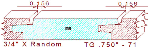 Tongue & Groove 3/4" - 71 Tongue & Groove 3/4" - 71