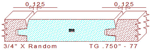 Tongue & Groove 3/4" - 77 Tongue & Groove 3/4" - 77