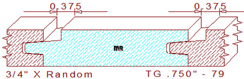 Tongue & Groove 3/4" - 79 Tongue & Groove 3/4" - 79