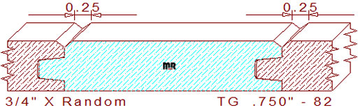 Tongue & Groove 3/4" - 82 Tongue & Groove 3/4" - 82