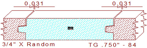 Tongue & Groove 3/4" - 84