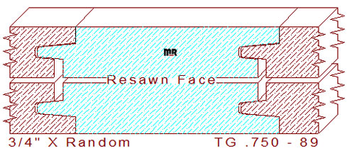 Tongue & Groove 3/4" - 89 Tongue & Groove 3/4" - 89