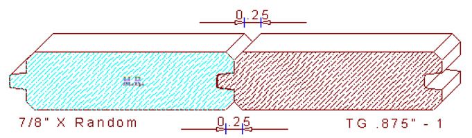 Tongue & Groove 7/8" - 1 Tongue & Groove 7/8" - 1